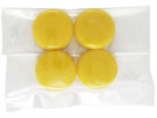 ミツヤ/カラーマグネット 20mm 黄 4個入×100/CM20-4P-YL