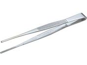 TRUSCO/ステンレス製ピンセット 125mm 直ギザ付/TSP-21