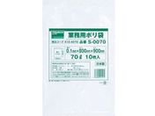 TRUSCO/業務用ポリ袋0.1×70L 10枚入/S-0070