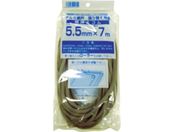 Dio/網押えゴム7m巻 太さ5.5mm グレイ/211314