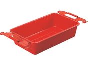 TRUSCO/取手付パーツBOX 有効内寸360×245×118 赤/M-5