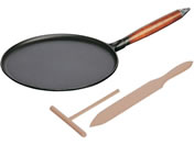 STAUB/ストウブ 木柄 クレープパン 28cm ブラック 40509-525