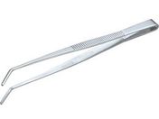 TRUSCO/ステンレス製ピンセット 180mm 曲ギザ付/TSP-38