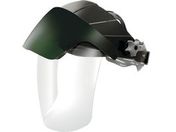 OTOS/かぶり型防災面 クリア、グリーン#3 赤外線保護 調節機