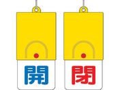 ユニット/回転式両面表示板 開:青文字 閉:赤文字 101×48/857-31