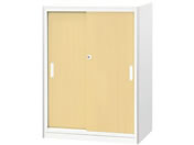 Netforce/イーセンブリー 書庫 3段 シリンダー錠 ナチュラル/ホワイト