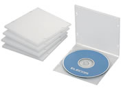 エレコム/Blu-ray DVD CDケース スリム 1枚収納 5P/CCD-JPCS5CR