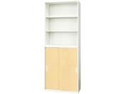 Netforce/イーセンブリー 書庫 2台セット 3段 シリンダー錠 ナチュラル