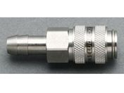 エスコ/ウレタンホースカップリング ステンレス製 ワンプッシュ 9mm