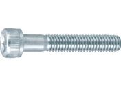 TRUSCO/六角穴付ボルト三価 白 半ネジ サイズM6×35 12本入/B730-0635