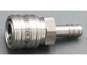 エスコ/ウレタンホースカップリング ステンレス製 ワンプッシュ 6mm