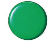 スマートバリュー/両面強力カラーマグネット コーティング 18mm 緑 10個