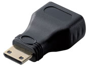 エレコム HDMI変換アダプタ HDMI-HDMImini AD-HDAC3BK
