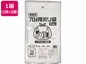 ポリゴミ袋(メタロセン配合) 透明 70L 15枚×20袋/GMT-702