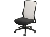 Netforce/シースルーチェア 肘なし ブラックフレーム/ナイトブラック