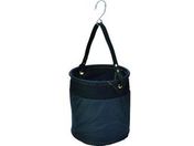 TRUSCO/電工バケツ 300×350 巾着蓋付 Sフック大付 ブラック
