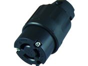 アメリカン電機/引掛形 ナイロンコネクタボディ 接地2P15A125V/3114N