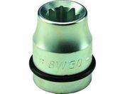 FPC/インパクト用 スーパースリム 袋ナット用ソケット 差込25.4mm 対辺/8WGQ-21