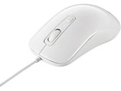 バッファロー/有線 レーザー式マウス 3ボタンタイプ ホワイト/BSMLU050WHZ