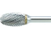 TRUSCO/超硬バー タマゴ型 Φ6×刃長9.5×軸6 ロング ダブルカット/TB6C060L150