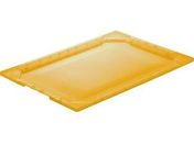 TRUSCO 薄型折畳コンテナスケルコン TSK-O50、40、30フタ 透明橙