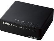 エレコム/スイッチングハブ 5ポート AC電源 黒 1個/EHC-G05PA4-JB