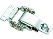 TRUSCO/パッチン錠 鍵穴付バネタイプ ステンレス 2個入/P-31HSUS