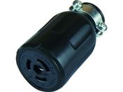 アメリカン電機/引掛形 ゴムコネクタボディ 接地3P15A250V/3124GR