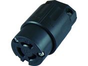 アメリカン電機/引掛形 ナイロンコネクタボディ 接地2P15A250V/3124N