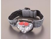 エスコ/ヘッドライト LED 赤・白 単4×3本/EA758EA-8E