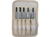 TRUSCO/電動ドライバーソケット ショート 8・10・13・17・19/TEF-5S-SET