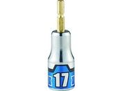 KTC/インパクトドライバ用ショートソケットビット17mm/BZP63S-17