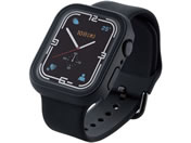 エレコム/Apple Watch 45mm ハイブリッドケース 黒/AW-21AFCGBK