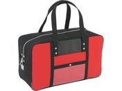 SANEI/帆布メール用ボストン(L)馬蹄錠金具付 赤/BTL-U-02