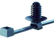 SapiSelco/ケーブルタイ固定具 プラグ差込型 5mm 黒 (100個入)/SLE.3.2101