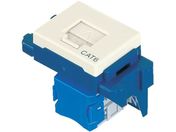 ぐっとすシリーズ情報モジュラジャック CAT5E 埋込型 ミルキーホワイト