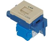 ぐっとすシリーズ情報モジュラジャック CAT5E 埋込型 利休色