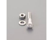 エスコ/強力六角ボルト SUS ナットワッシャ付半ネジ M6×70mm
