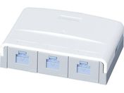 ぐっとすシリーズ情報モジュラジャック CAT5E 露出3コ口