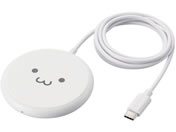 エレコム/ワイヤレス充電器 Qi認証 ホワイト/W-QA25WF