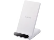 エレコム/ワイヤレス充電器 Qi認証 スタンド/W-QS09WH