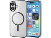 エレコム/iPhone16ケース ハイブリッド チャコールグレー/PM-A24AMAG03GY