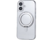 エレコム/iPhone16ケース スタンド機能 グレー/PM-A24AMAGSTGY