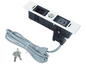 スガツネ工業/(210020480)DML-PB-L-WTデスクトップマルチタップ