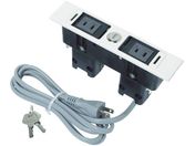 スガツネ工業/(210020482)DML-PP-L-WTデスクトップマルチタップ