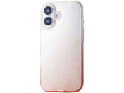 エレコム/iPhone16ケース グラデーション ピーチ/PM-A24AUCWCGPND