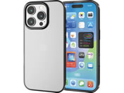 エレコム/iPhone16Proケース ソフト メタリックブラック/PM-A24CUCTMBK