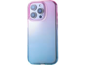 エレコム/iPhone16Proケース グラデ アクア/PM-A24CUCWCPNBU