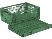 リス/RSコンテナーRS-MM27S(薄型折りたたみコンテナーワンタッチ) 緑