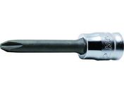 コーケン/6.35mm差込 Z-EALプラスビットソケット全長50mmNo.2/2000Z.50-2